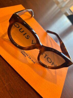 Louis Vuitton My Monogram Square Tortoise Sunglasses Z1527W Box Bag Gift EUC